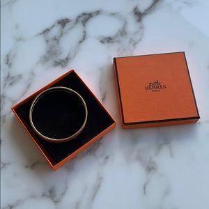 Hermès Enamel Bracelet in Coral